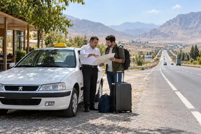 کرایه تاکسی رفت و برگشت
